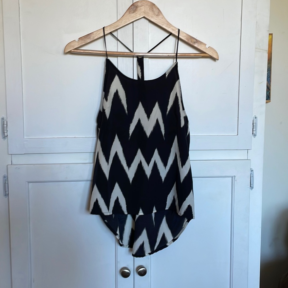 Adorable black and white chevron spaghetti strap from H&M size 4